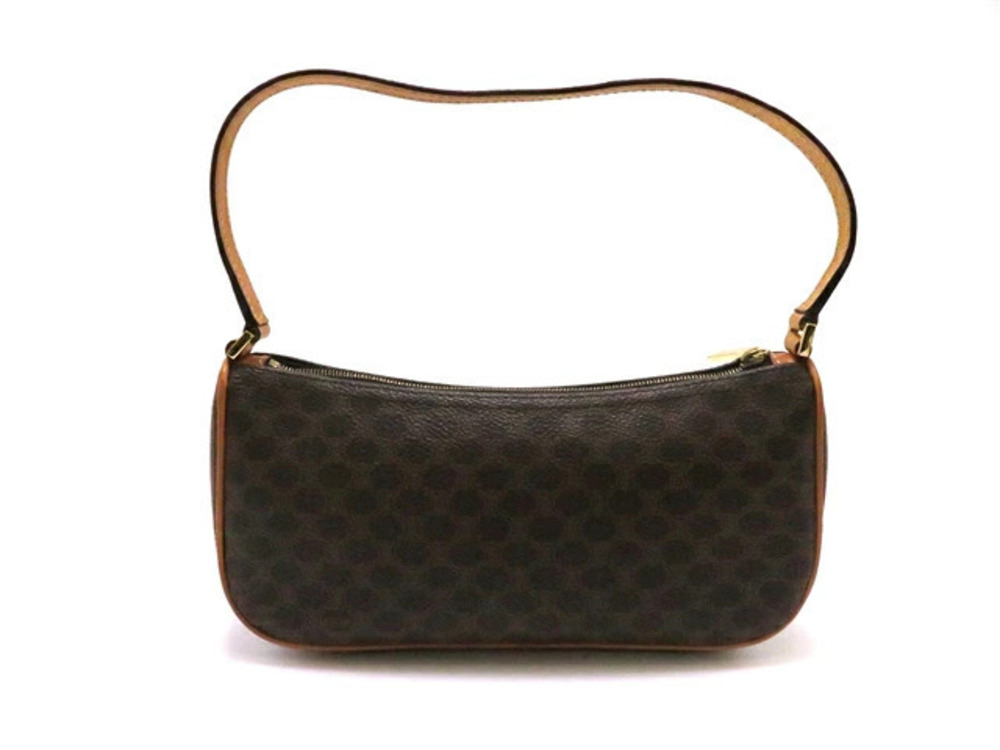 Celine bag shoulder Macadam brown leather